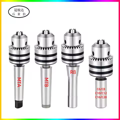 1 Set Drill Chuck B10 B12 B16 B18 B22 + connecting rod mt1 mt2 mt3 mt4 c6 c8 c10 c12 c16 c20 r8 m12 