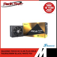 SEASONIC FOCUS GX V4 80 PLUS GOLD 750/850/1000W BLACK/ WHITE PSU