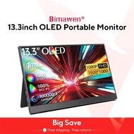 Popular Bimawen 13.3inch Oled Portable Monitor With Fhd Screen Response Time 1ms 10bit 100% Dci-p3 M