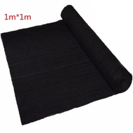 【Direct-sales】 1m X 1m Thickness 3mm Home Fabric Black Air Conditioner Activated Carbon Hepa Air Purifiers Accessories Purifier Filter Fabric