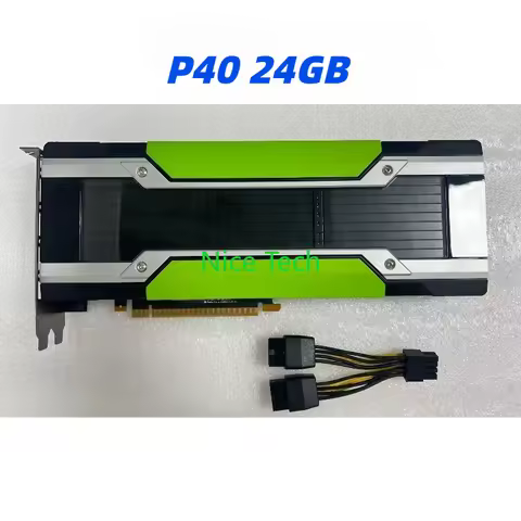 P40 24GB DDR5 GPU Card Dual Slot PCI-E 3.0 x16 for AI and Machine Learning