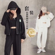 (LOLI-JKT) BS-360 CHILDREN'S SET DINO JACKET HOODIE + TANKTOP + JOGGER PANTS SIZE 110-170