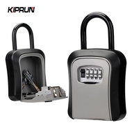 KIPRUN Key Lock Box, 4 Digit Combination Wall Mount Key Storage Box, 4.65 Inch Key Cabinet Key Safe 