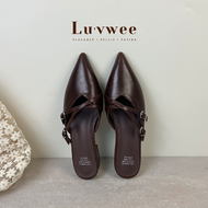Flats Pointed Toe Mule Shoes