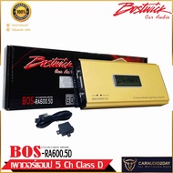 เพาเวอร์แอมป์ แอมป์คลาสดี เพาเวอร์Class D 5ชาแนล Bostwick รุ่นBOS-RA600.5D ขนาดเล็ก ขับลำโพงเสียงกลา