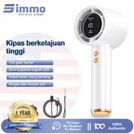 SIMMO Handheld Fan Kipas Angin100 Gears Ultra Wind Speed Fan 5000mAh LED Digital Display Electric Fa