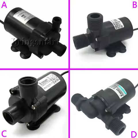 Bringsmart 800L/H 1000L/H DC 12V 24V Solar Brushless mini Motor Water Circulated Water Pump 5m 7.5m 