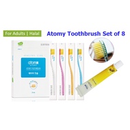 Atomy Toothbrush Set of 8 - Free Atomy Toothpaste 50g
