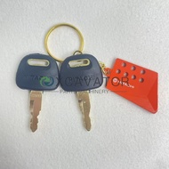 2pcs H800 Excavator Ignition Key for Hitachi ZAXIS ZAX Ex60/70/120/200/210 Excavator Knife Corner Pl