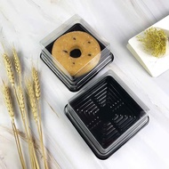 50 xy10-10 cake boxes with black base, size 9.5 cm x height 5 cm