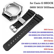 Metal Bezel Resin Strap for Casio G shock 5600 5610 5035mm Watchband DW5600 GW5000 GLX5600 GW M5610 Watch Band with Tool ✒⊕❡