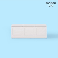 SB Design Square MAISON CO. ตู้วางทีวี ขนาด 150 ซม. รุ่น Solla สีขาว (150x40x55 ซม.)