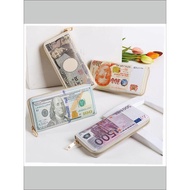 wallet men wallet Creative Long Wallet Zipper Bag Mobile Phone Bag Card Bag Wallet Printing Unique I