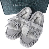 EMU Australia AMITY CUFF FROST W12016 US5 (22cm) 炭灰色RIBON毛絨軟底鞋 [全新/二手] [二手] [EMU Australia]