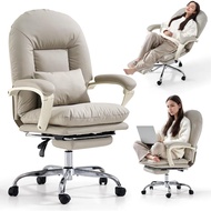 Ergonomic Office Chair With Foot Rest Criss Cross Chair With Wheels Reclining Executive Office Chair