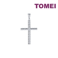 TOMEI Cross Pendant, White Gold 585