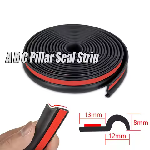 Z Type Car Door Sealing Strip Rubber Universal A B C Pillar Door Edge Seal Strip For Honda Civic 8th