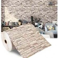 10M/5M/3M/2M/1M 3D Wall Sticker Imitation Brick Bedroom Home Decor Waterproof Self-Adhesive DIY Wall