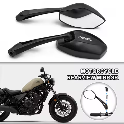 Modified Original Rearview Mirror Reflective Mirror Reversing Mirror Kit For HONDA REBEL 500 REBEL30