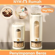 NYM Home Rice Dispenser Rice Container 5kg Rice Container 10kg Rice Box Rice Storage With Rice Cup