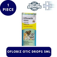 Dizoflox Oflobiz Ofloxacin Otic Solution Ear Drops 5mL For Pets & Humns