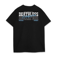 "Deathless Empire Retro Typography Graphic" Trendy Cotton Crew Neck T-Shirt, Fashion - forward Stree