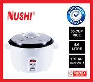 NUSHI AUTOMATIC RICE COOKER 5.6 L WITH NON - STICK POT [ 1 YEAR OFFICIAL WARRANTY ]