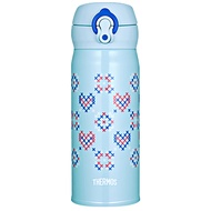 THERMOS 膳魔師 JNL-403K系列超輕量不鏽鋼保溫瓶  藍色織紋款  400ml  1入