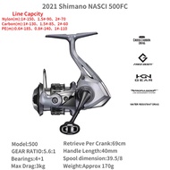 2021 SHIMANO NASCI FC 500 C2000 2500 2500Shg 2500Hg C3000 C3000hg 4000Xg C5000xg Hengkang01-Cb ตกปลา