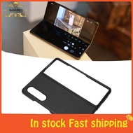 bamaxis Business Leather Phone Case for Z Fold 3 Dustproof Folding Screen