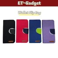 For Vivo Y36 Y76 Y91I V9 V27 V27E V29 Mercury Wallet Flip Bag with Credit card/Student Card slots