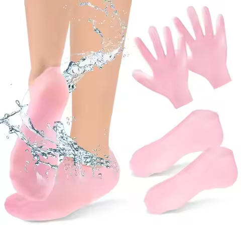1PCS Silicone Moisturizing Care Gloves and Socks Anti-Crack Softening Callus Care Set