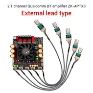 NEW !! ZK-APTX3 แอมป์จิ๋ว บลูทูธQCC เสียงดี เบสหนัก กำลังขับ 300 +300 +600 w (ไฟเลี้ยง 24-45 V DC)