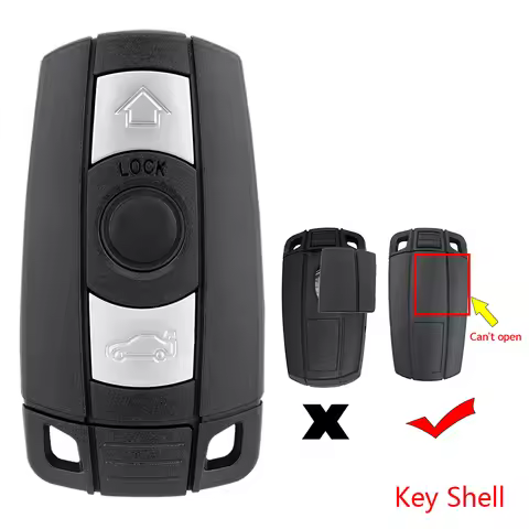 3 Button Remote Key Fob Case Shell + Blade for BMW 1 3 5 6 Series X5 Z4 E81 E87 E88 E89 E90 E91 E92 