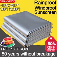 Can be used for 50 years YUANXING trapal waterproof makapal size 16ft x 26ft high quality tarpaulin 