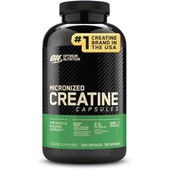 Optimum Nutrition Creatine, Micronized Creatine Monohydrate Capsules, Supports Strength & Recovery, 