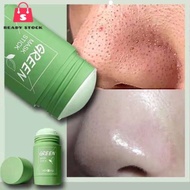 Green Tea Stick Cleansing Mud Mask Removal Blackheads Pore Mask Oil Balance Control