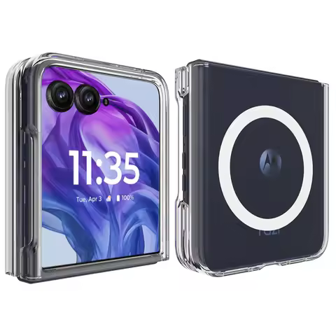 For Motorola Razr 60 50 40 Ultra Case Transparent Acrylic Magnetic Cover for Motorola Razr60 Ultra S