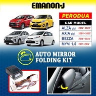 Perodua Bezza Alza Myvi Axia Auto Flip Auto Folding Side Mirror Cover PNP System