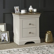 French Country 2 Drawer Bedside Table - Minimalist 2 Drawer Bedside Table - NO. 2 Bedside Table