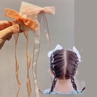 ribbon hair clip hair clip ribbon hairnet with ribbon Girls Ribbon Bow Hair Clip Girls Bow Hairpin C