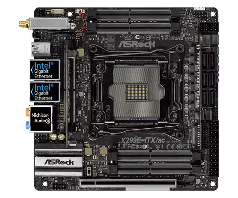 ASRock X299E-ITX/ac Mini ITX Motherboard DDR4 Intel X299 LGA 2066 support i9-9940X 9800X 7800X 10900