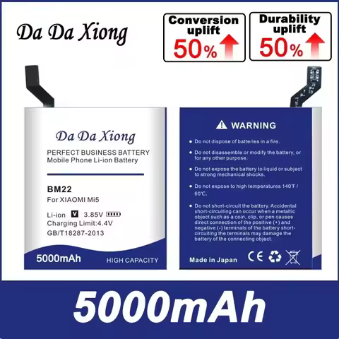 DaDaXiong BN5D BM47 BM37 BM4T BM52 BM22 New Battery For Xiaomi Redmi Note CC9 10X 11S 5 3S 3X 4X 3 5