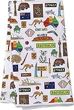 VAMSII Australia Souvenir Australia Kangaroo Theme Kitchen Towel Australia Travel Gift Australian Lo