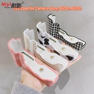 Sony A5100 High-Quality Leather Camera Base Case Bag With Shoulder Strap For Sony A5000 A5100 Half C