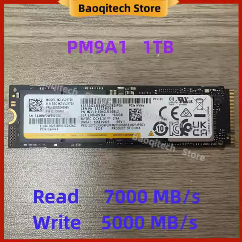 NEW PM9A1 1TB 2280 NVME Gen4 x4 M.2 1024GB Computer M.2 SSD Read 7000MB/s Solid State Drive 512GB FO
