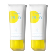 Supergoop! PLAY 100% Mineral Lotion - 3.4 fl oz, Pack of 2 - Broad Spectrum SPF 50 Sunscreen for Fac