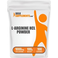 BulkSupplements.com L-Arginine HCl 100g Powder - L-Arginine 1000mg, Arginine Supplement - Nitric Oxi