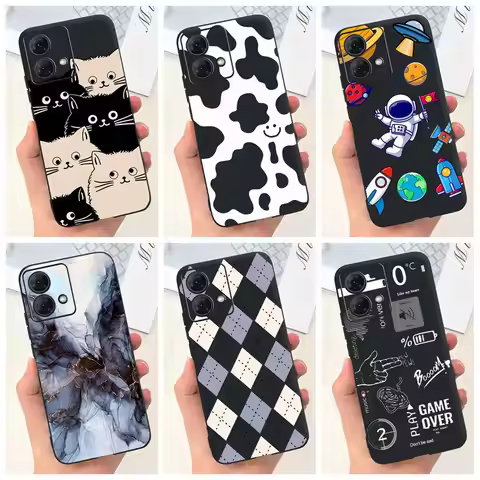 For Motorola Moto G54 Case Moto G84 Phone Cover Cute Astronaut Slim TPU Soft Silicone Funda For Moto