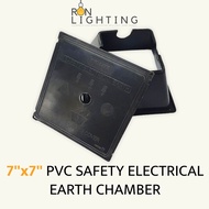 7X7 Inches Safety Electrical Earth PVC Earth Chamber Cover PVC Link PVC Earth Chamber Plastic Ground